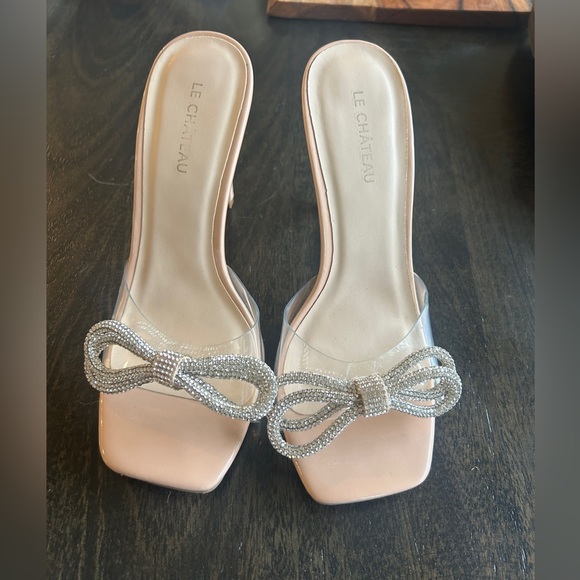 Le chateau sparkly bow heels ~ size 6.5 - Picture 2 of 7